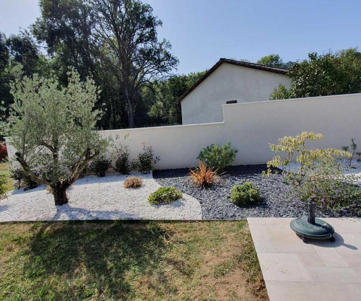 Création d'espaces verts Saint-Chef